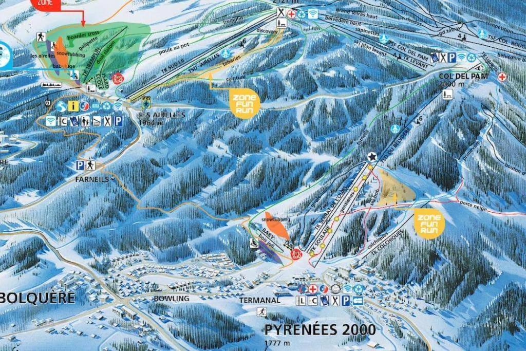 Apt Confortable Au Pied Des Pistes Et De La Foret Bolquere Pyrenees 2000 外观 照片
